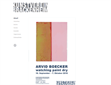 Tablet Screenshot of kunstverein-brackenheim.de